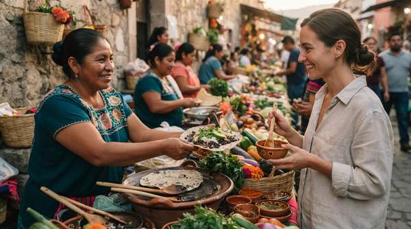 Editorial illustration for A Practical Framework for Sustainable Culinary Travel