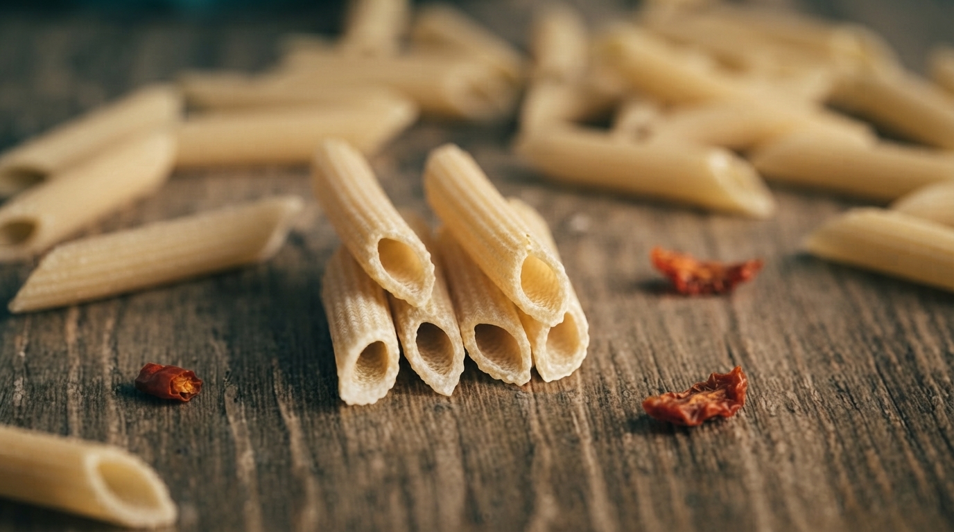 Editorial illustration for Bronze Dies vs. Teflon Dies: The Manufacturing Choice That Decides How Your Pasta Holds Sauce