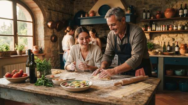 Editorial illustration for Cooking Class, Food Tour, or Week-Long Immersion? Choosing Your Italian Culinary Experience