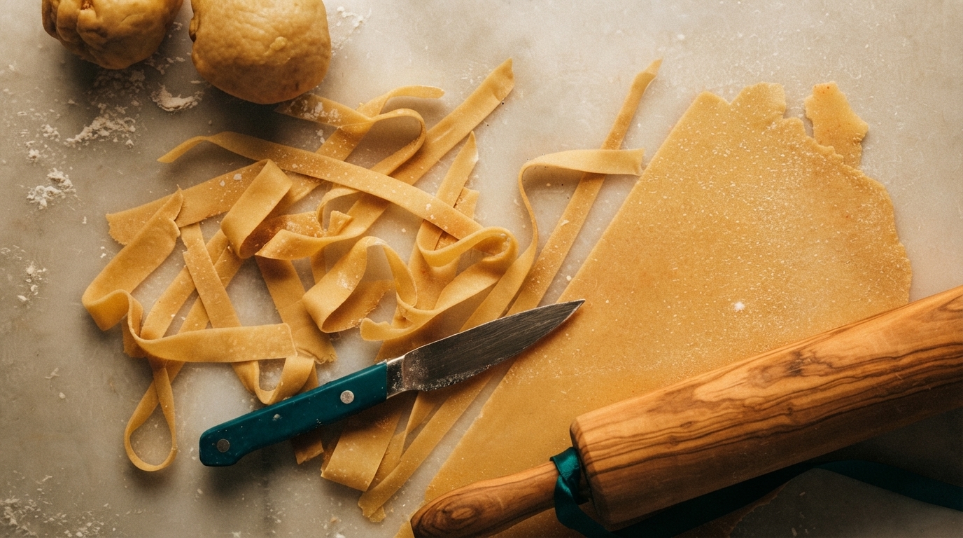 Editorial illustration for Egg or Water? Choosing the Right Dough for Authentic Italian Pasta