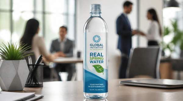 Put Your Logo on Bottled Spring Water With Blue Real Spring Water